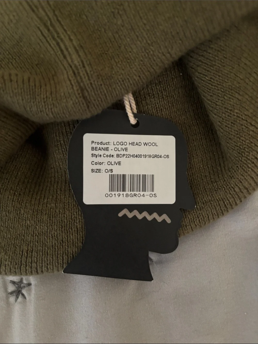 Brain Dead Olive Knit Cuffed Beanie